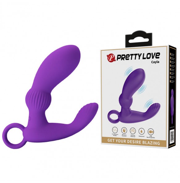 Pretty Love - Cayla Prostate Massager (Chargeable - Purple)